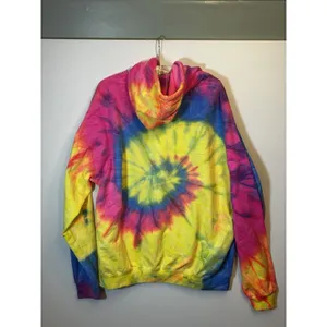 Destinations USA XL Tie Dye Be Kind Hoodie Pink Blue Yellow Graphic Pullover Top thumbnail 13