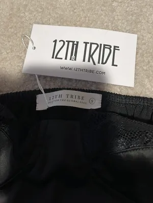 12th Tribe black mini dress satin thumbnail 3