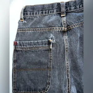 BDG Urban Outfitters Super High Waist Wide Leg Jeans w/ Orange Stitching size 27 thumbnail 3