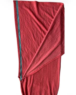 Windsor Light Coral Shimmer One-Shoulder Evening Gown with Side Slit – Size (S) thumbnail 5