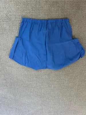Zara Blue Short Sleeve Bubble Top thumbnail 3