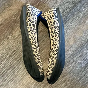 Rothy's The Flat Leopard Print Knit Round Toe Ballet Flats Size 7 thumbnail 6