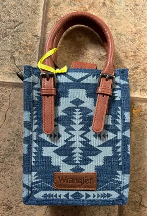 NWT Wrangler Laser Cut Printed Square Cross Body bag thumbnail 1