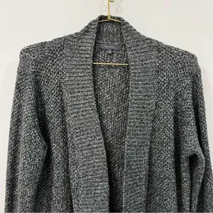 BE COOL Cardigan Heathered Charcoal Gray Knit Size Medium Long Sleeve thumbnail 3