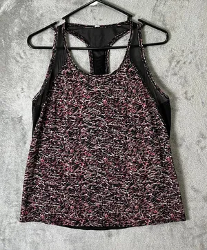 Lululemon Sunshine Salutation Tank Mini Ripple‎ Boom Juice Size 10 Athleisure thumbnail 1