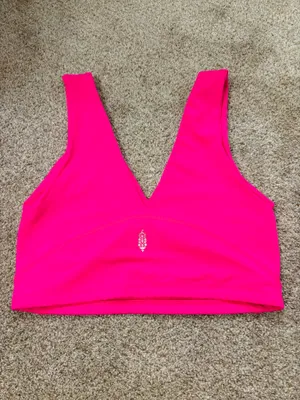 Free People Movement Pink Cropped Tank thumbnail 2