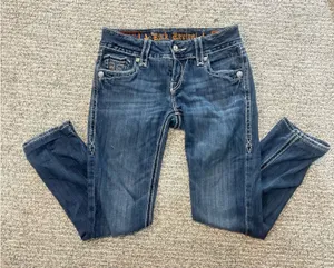 Rock Revival Debbie Straight Jeans Dark Wash thumbnail 1