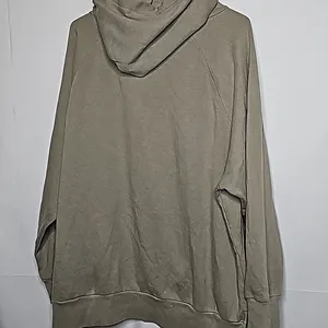 PINK - Victoria's Secret pullover olive green hooded hoodie gold sequin sweatshirt L thumbnail 6