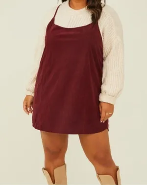 NEW Arula Burgundy Skirtall Dress Plus Size A / 1X NWT thumbnail 1