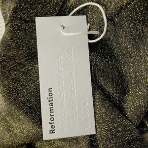 REFORMATION Jupiter Metallic Crop Top‎ In Black Sparkle Size US Small thumbnail 13