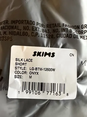 SKIMS Silk Lace Black Onyx Cami & Short Set Size Medium thumbnail 12