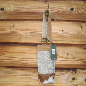 NWT Myra Single Bottle Wine Bag Gray thumbnail 2