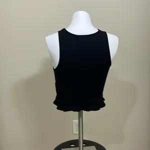 NWT Forever 21 Black Racerback Tank Top thumbnail 3