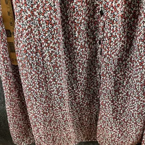 NWT Mango Amelie Floral Maxi Dress Size 4 Red Black Chiffon Ruffle Long Sleeve thumbnail 10