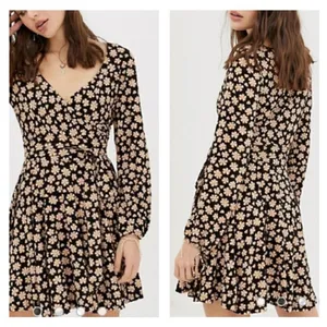 Free People Pradera faux wrap Daisy print mini dress XS‎ thumbnail 2