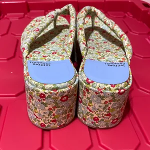 Jeffrey Campbell Luau Platform Sandal in Green Mutli Floral Size 9 thumbnail 5