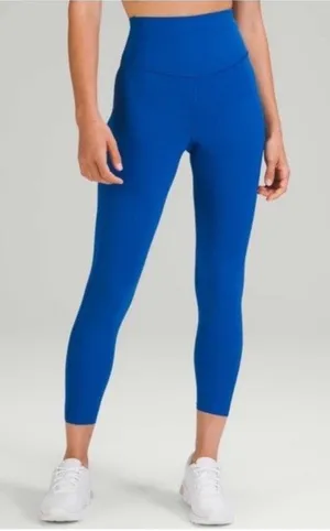 Lululemon Base Pace High Rise Running Tight 25" Symphony Blue Leggings Size 12 thumbnail 1