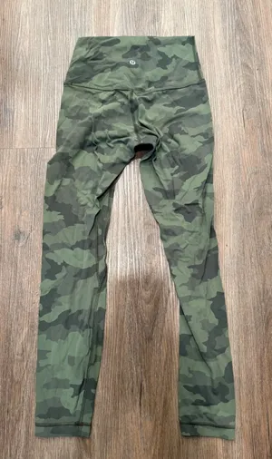 Lululemon‎ Align High-Rise Pant 28 Heritage 365 Camo Brier Sage Multi Green Sz 4 thumbnail 1