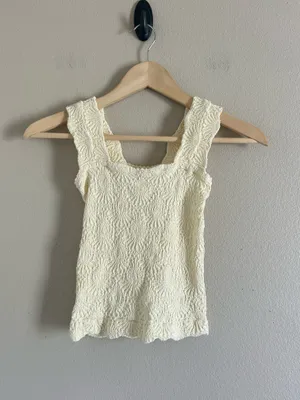 Free People Intimately Love Letter Floral Knit Camisole Top XS/Small thumbnail 2