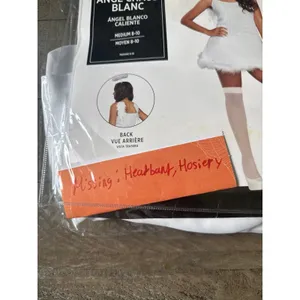 Modern Hero‎ Women's White Hot Angel Costume Dress Only Size Medium thumbnail 2