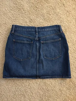 Gap Dark Wash Denim Skirt thumbnail 2