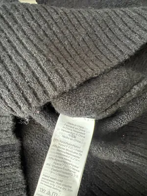 NWT Madewell Black Balloon Sleeve Stretchy Longsleeve Sweater XXS thumbnail 5
