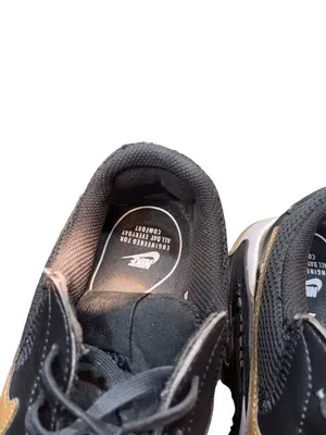 Nike Air Max Excee womans black gold leather low top sneakers sz 9.6 SKU 10-391 thumbnail 9