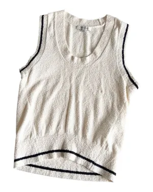 Madewell Boucle Knit Sweater Tank Vest Women’s XS Vintage Ivory thumbnail 1