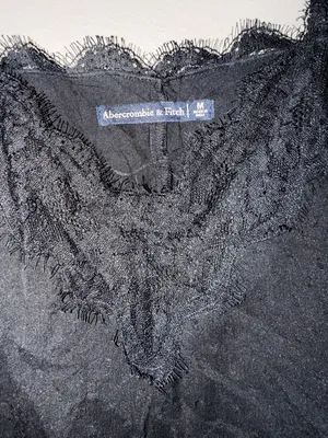 Abercrombie & Fitch Black Lace-Trim Camisole thumbnail 4
