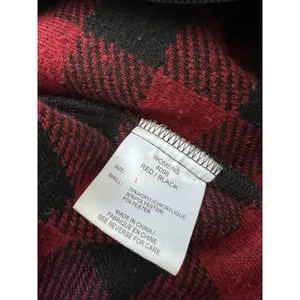 Woolrich Women'S Red Black Buffalo Plaid Collared Full Zip Pockets Vest Sz Xl thumbnail 6
