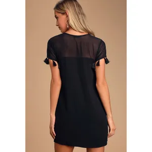 Lulus Iced Latte Black Shift Dress Little Black Dress LBD Party Size L thumbnail 3