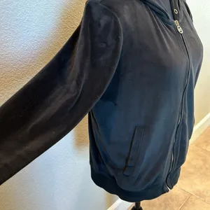 Michael Kors velvet hooded jacket thumbnail 4