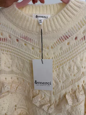 These Three Boutique Cream Sweater thumbnail 3