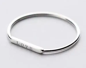 SIZE 7 Dainty 925 Love Letter Ring thumbnail 4