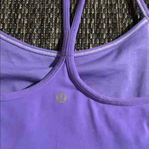 Lululemon Power Y Tank *Luon Light Coolmax Power Purple Size 8 thumbnail 5