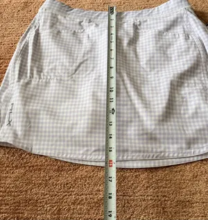 RLX Ralph Lauren Golf Gingham Skort S Purple White NWT thumbnail 7