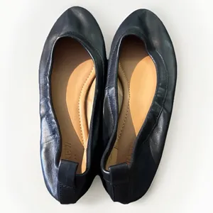 J. Crew Lizzie Leather Ballet Flats Black Women’s‎ Size 8.5 thumbnail 7