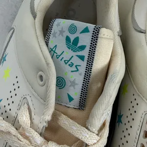 Adidas Rivalry Low Sneakers‎ Off White Cream Star Print Retro Leather Shoes 10 thumbnail 4