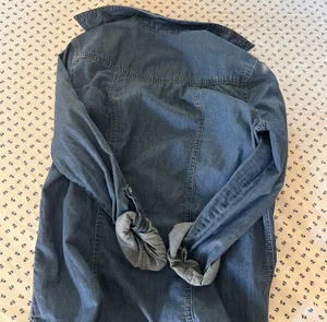 Blue asphalt Jean Button-up Shirt thumbnail 7