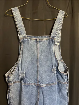 D’Roci Maternity Denim Overalls with Embroidered Bear Patch Pocket size Medium thumbnail 6