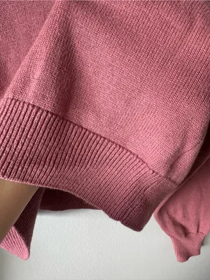 Wilfred Free Aritzia Women’s Merino Wool Mauve Mock Neck Sweater Medium thumbnail 6
