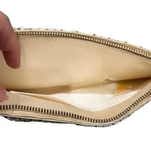 Vintage Richere Beaded Clutch Ivory Pearl Embellished‎ Chic Bridal Evening Bag thumbnail 4