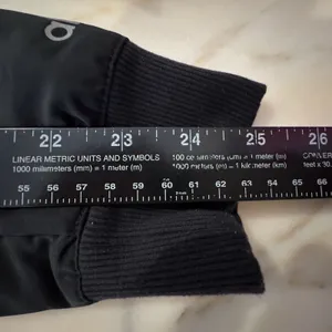 ALO Yoga Jacket S Black Off Duty Bomber Down Filled Puffer Athleisure Classic thumbnail 14