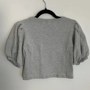 Aerie Grey‎ Bubble sleeve cropped top size xs thumbnail 3