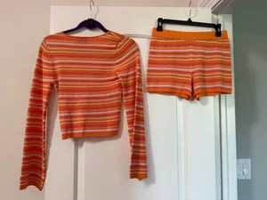 Beach Coverup Orange thumbnail 2