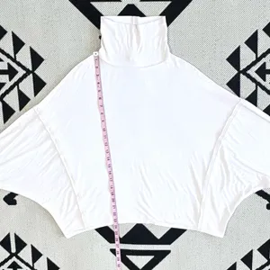 We The Free Alameda Soft Ribbed Oversized Turtleneck in Ivory/White Medium thumbnail 7