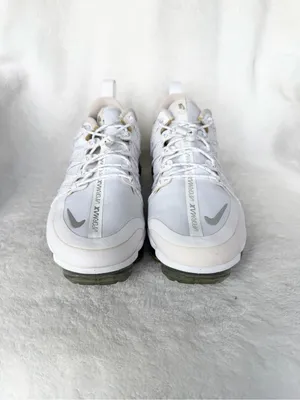 Nike Air Vapormax Run Utility White Silver Shoes AQ8811-100 Women's Size 8 thumbnail 4