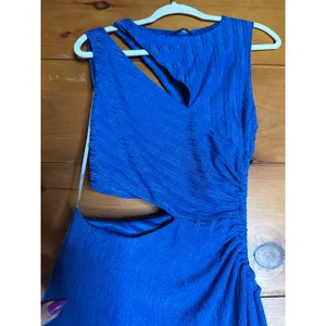 NWT Lulus Upgraded Stunner Royal Blue Ribbed Cutout Sleeveless Maxi Dress Size S thumbnail 5