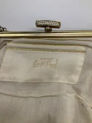 VINTAGE CORDÉ BEADS HANDBAG White thumbnail 8