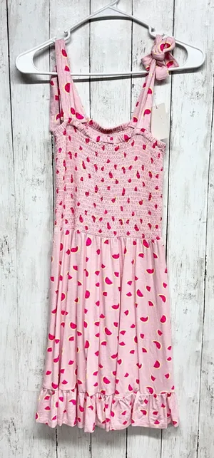 Cabana Crown & Ivy‎ Dress Women Size Small Watermelon Smocked Tie Strap Midi thumbnail 1